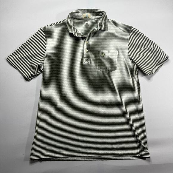 johnnie-O Other - Johnnie-O Men's Short Sleeve Oakland A's Green Striped Polo Shirt - Size M*
